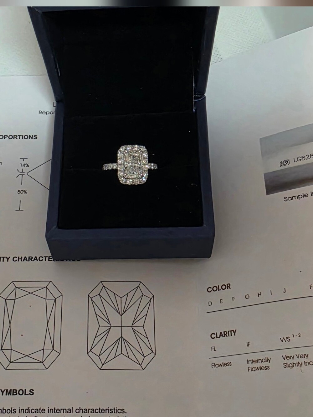 New 3.5ct Outstanding IGI Certified Lab Grown Diamond, 14k White Gold !!!!!